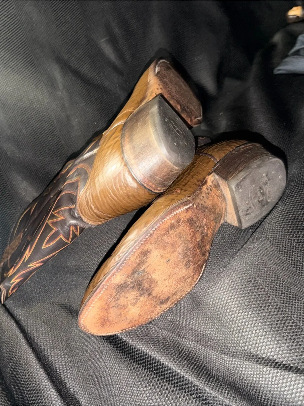 Men's Brown Western Leather Cowboy Boots